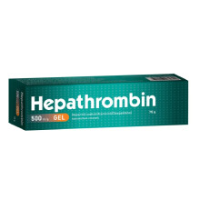 Hepathrombin Gel, 500 UI/g, 75 g, prevents the development of thrombi