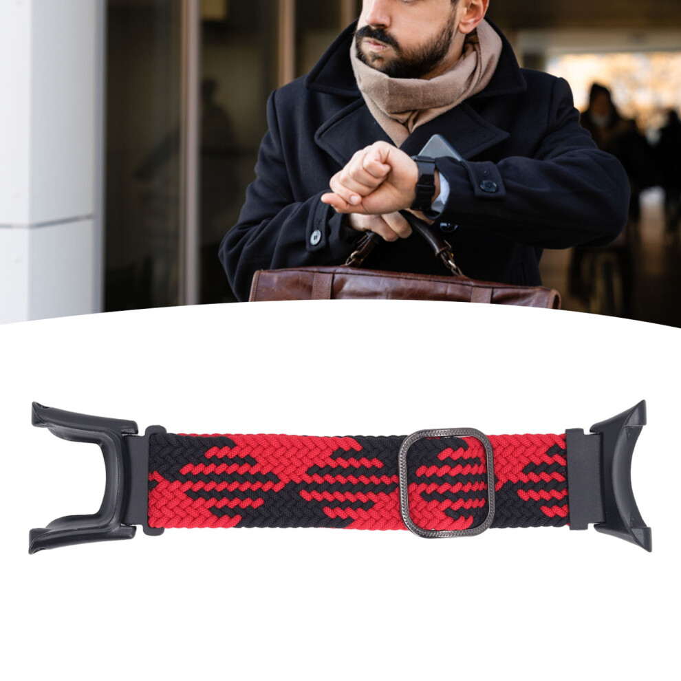 Stretchy Nylon Quick Release Watch Band For Ambit 2 Red Black, 20.5Cm Black,Red 4691385868659