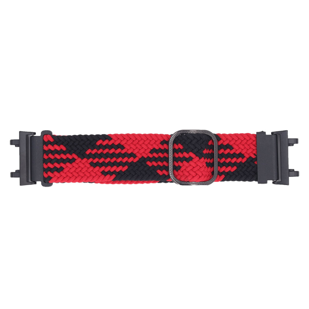 Elastic Nylon Watch Band For Amazfit Active Edge A2212, Red/Black 8411385868833