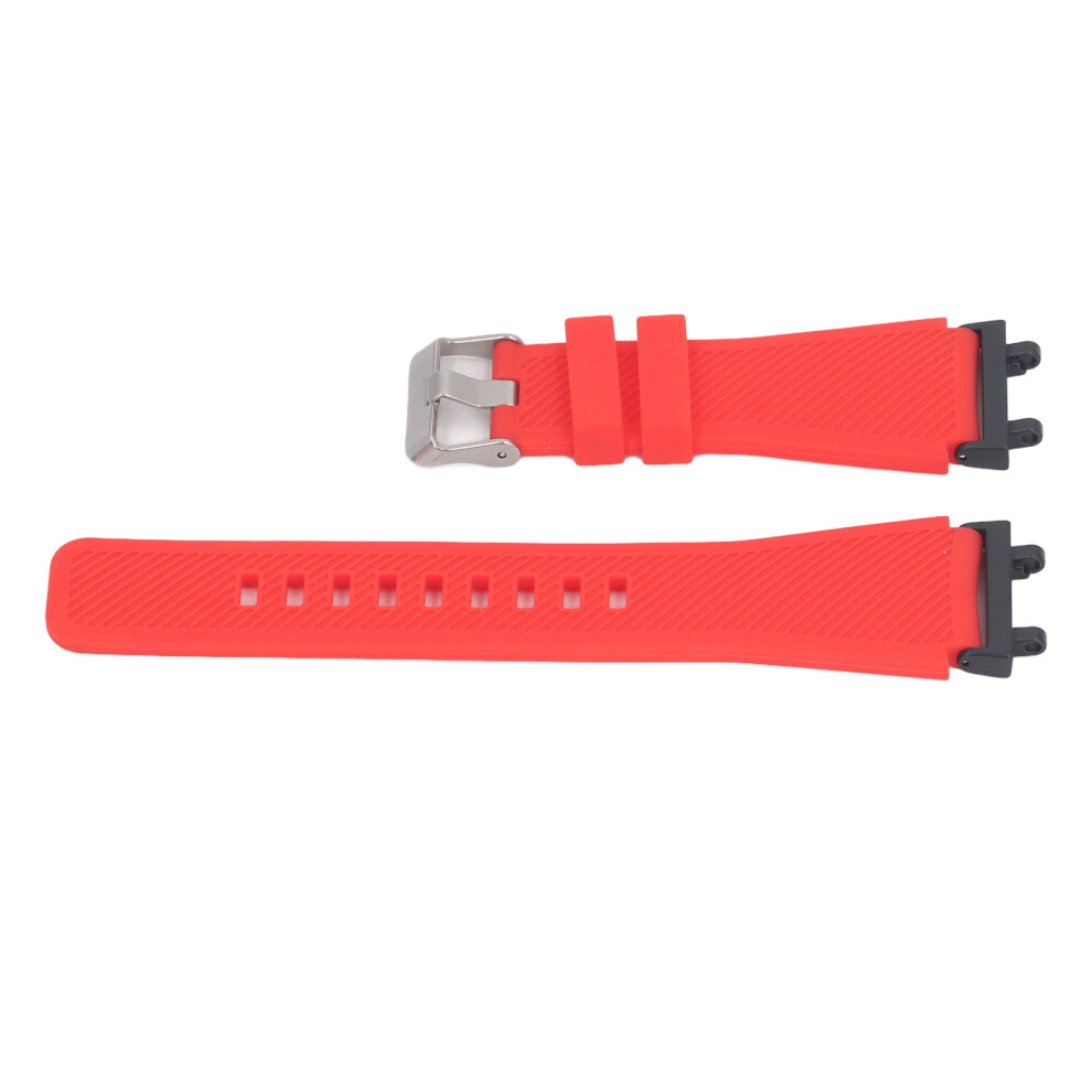 Elastic Metal Silicone Smart Watch Strap For Amazfit Active Edge A2212 Red 8791385869024