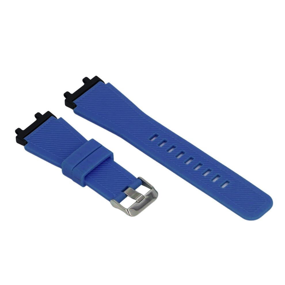 Adjustable Dark Silicone Watch Band For Amazfit Active Edge (22.5Cm) Blue 6931386655376