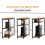 L Shaped Desk 100CM Computer Desk Study Office Table Writing Table With Bookshelf Reversible Corner Workstation 5
