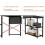 L Shaped Desk 100CM Computer Desk Study Office Table Writing Table With Bookshelf Reversible Corner Workstation 7