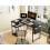 L Shaped Desk 100CM Computer Desk Study Office Table Writing Table With Bookshelf Reversible Corner Workstation 8