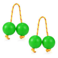 1 Paio di Aslatua Shakers Kashaka, Strumento Musicale A Percussione Africano, Shaker Ritmico, Palline Verdi