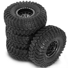 4 STÜCKE 1,9 Metall Beadlock-Reifen Claw Mud Terrain Radreifen für FCX10 für Axial SCX10 Pro SCX10 UTB18 TRX4 Schwarz