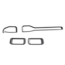 Center Console AC Air Vent Decoration Cover Trim for Mustang 2024 2025 Interior Accessories Carbon Fiber