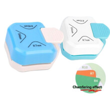 3 Way Chamfer Corner Punch, Paper Corner Cutter for Paper Crafts,Laminate,Cardstock,Business Card,DIY, Photo White