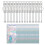 Beadable Keychains Making Kit , Beadable Keychains Bar Blank Silver Beaded Key Chain Making Kit for DIY Keychain Making 1