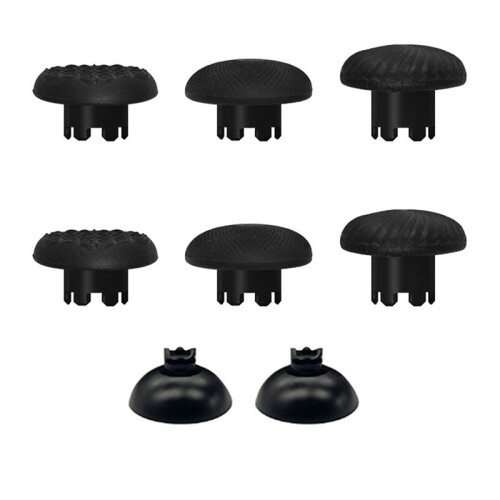 8PCS Thumbsticks Swap Thumb Sticks Joysticks Replacement for PS5/PS4/ Pro/ Series Controllers Black