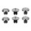 6-in-1 Metal Thumb Joystick Cap Accessory for PS5 Dualsense  Series Controller 6 Interchangeable Joysticks Silver 1