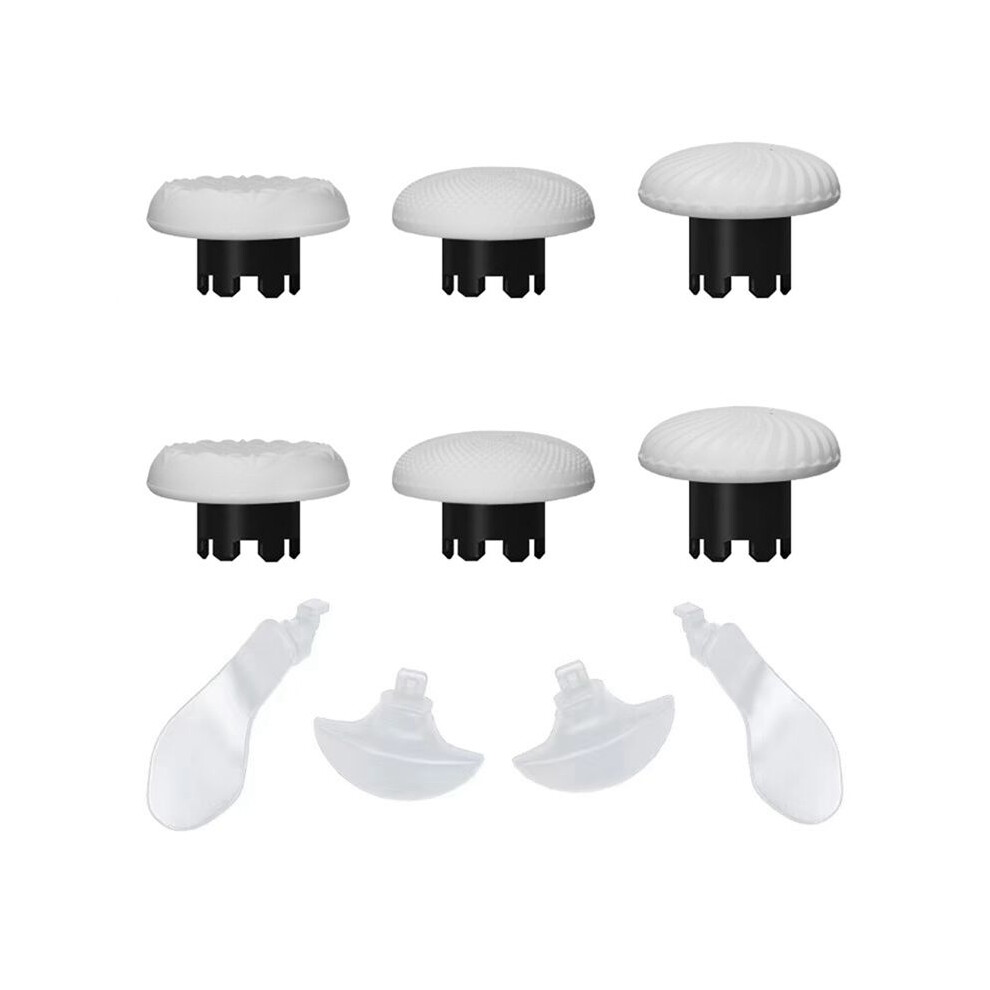10 In 1 Joystick Kit For Ps5 Dualsense Controller Replacement Thumbsticks Joysticks Grip And 4 Paddles White 6032281031057