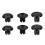 6-in-1 Metal Thumb Joystick Cap Accessory for PS5 Dualsense  Series Controller 6 Interchangeable Joysticks Black 1