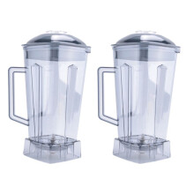 2 SZT. Zapasowy Dzbanek do Blendera Część Zamienna Przezroczysty 2L Pojemność Blender Zapasowy Kompatybilny z Blenderem Srebro CREST