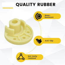 9709707 Patas de Goma Inferiores para Batidora, 10 Piezas de Repuesto para Patas de Batidora con Cabezales Inclinables Kitchen Aid y Batidora de Pie