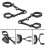 Motorcycle Universal Headlight Bracket Mount Clamp for 39mm-41mm Adjustable Headlight Mount Clamp Black 8