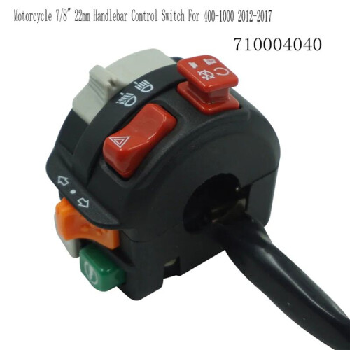 710004040 Interruptor de Controle de Guidão de Motocicleta 7/8 Polegadas 22 mm para Outlander Renegade 400-1000 2012-2017 Interruptor Multifuncional 2