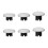 8PCS Thumbsticks Swap Thumb Sticks Joysticks Replacement for PS5/PS4/ Pro/ Series Controllers Black 4