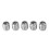 Stainless Steel G3/8 Threaded Inserts for Beer Tap Handle 5pcs 6