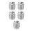Stainless Steel G3/8 Threaded Inserts for Beer Tap Handle 5pcs 5