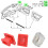 40 Stuks Clips voor Autodeur, Dashboard, Bekleding en Sierlijsten voor  3-Serie E46 E90 E91 E92 E93 X5 E53 6