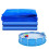 Runde Poolplane, 4,5 M, Wasserdicht, Strapazierfähig, Poolmatte, Poolbodenfolie, Poolmatte 5