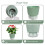 Vaso para Plantas Autoirrigável de 6 Polegadas com Reservatório Visual e Furo de Drenagem, Vaso para Plantio Interno e Externo, Pacote com 5, Cinza 7