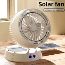 Portable Solar Fan with USB Charging - Outdoor, Camping & Home Use, -Efficient Personal Cooling Device
