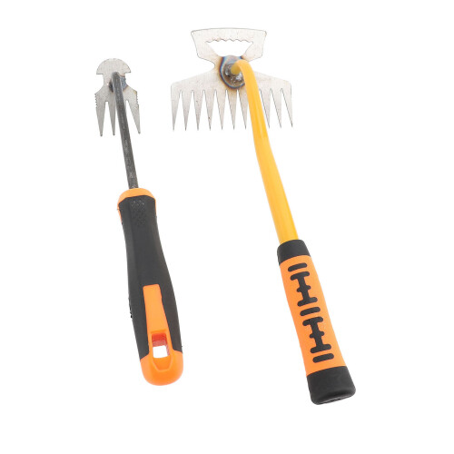 Kleiner Gartengewitz, Unkrautjäger, 4/11 Zähne, Gummigriff, Edelstahl 2