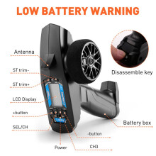 P32 Turbo Racing 91803G-C 2.4G 4CH VT Systeem Display LCD Radio Zender Afstandsbediening Met ontvanger Voor Rc Auto Boot