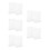 10Pièces Porte-Menu Transparent Double Face T Pour Commerce 5