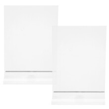 10Pièces Porte-Menu Transparent Double Face T Pour Commerce