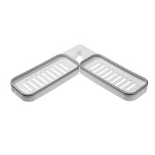 Multifunctioneel opbergrek voor aan de muur, zelfklevende plank, opvouwbaar en draaibaar, doucheplank met efficiënte afwatering, badkamerorganizer,