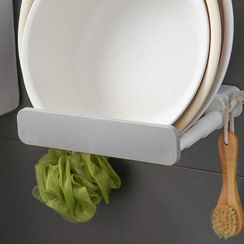 Telescopic Pot Lid and Basin Rack Grey 2