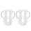 4Pcs Baby Bottle Sleeves Silicone White Covers for Storage Use 3