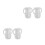 4Pcs Baby Bottle Sleeves Silicone White Covers for Storage Use 6