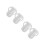 4Pcs Baby Bottle Sleeves Silicone White Covers for Storage Use 8