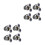 4Sets Glass Shower Door Rollers Silent Smooth Sliding Nylon Hardware 4