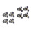 4Sets Glass Shower Door Rollers Silent Smooth Sliding Nylon Hardware 9