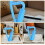 Harpe Classique Bois 8 Cordes Bleu Ciel, Idéale Débutants 7