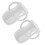 4Pcs Baby Bottle Sleeves Silicone White Covers for Storage Use 1
