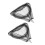 6Pcs Foldable Telescopic Fishing Net with Triangular Net Head Black 1