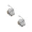 2Pièces Kit Tambour Intégré Argent En Alliage Pour 4