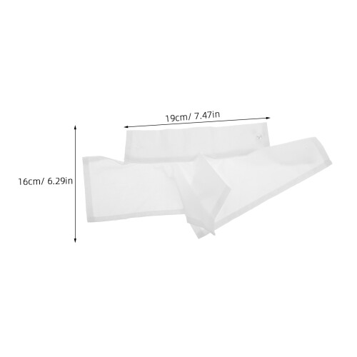 Manchettes Blanches Style En Polyester Pour 2