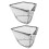 6Pcs Foldable Telescopic Fishing Net with Triangular Net Head Black 2