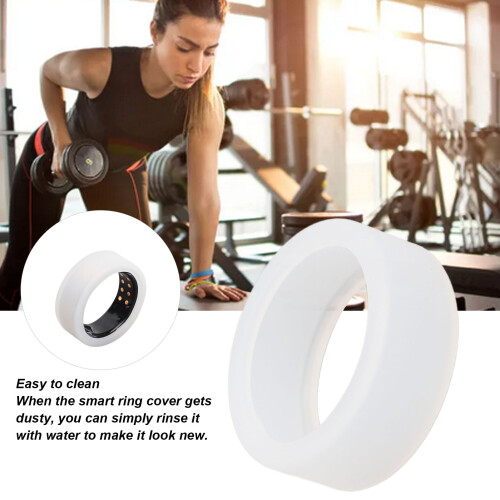 Multi-Use Silicone Ring Cover Soft Flexible Protective Case for Size 6-10 White 2