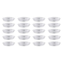 Plant Saucers, 20 Pack of 30cm (12 Inch), Transparent Flower Pot Drip Trays for Indoor & Outdoor Plants Garden Clear