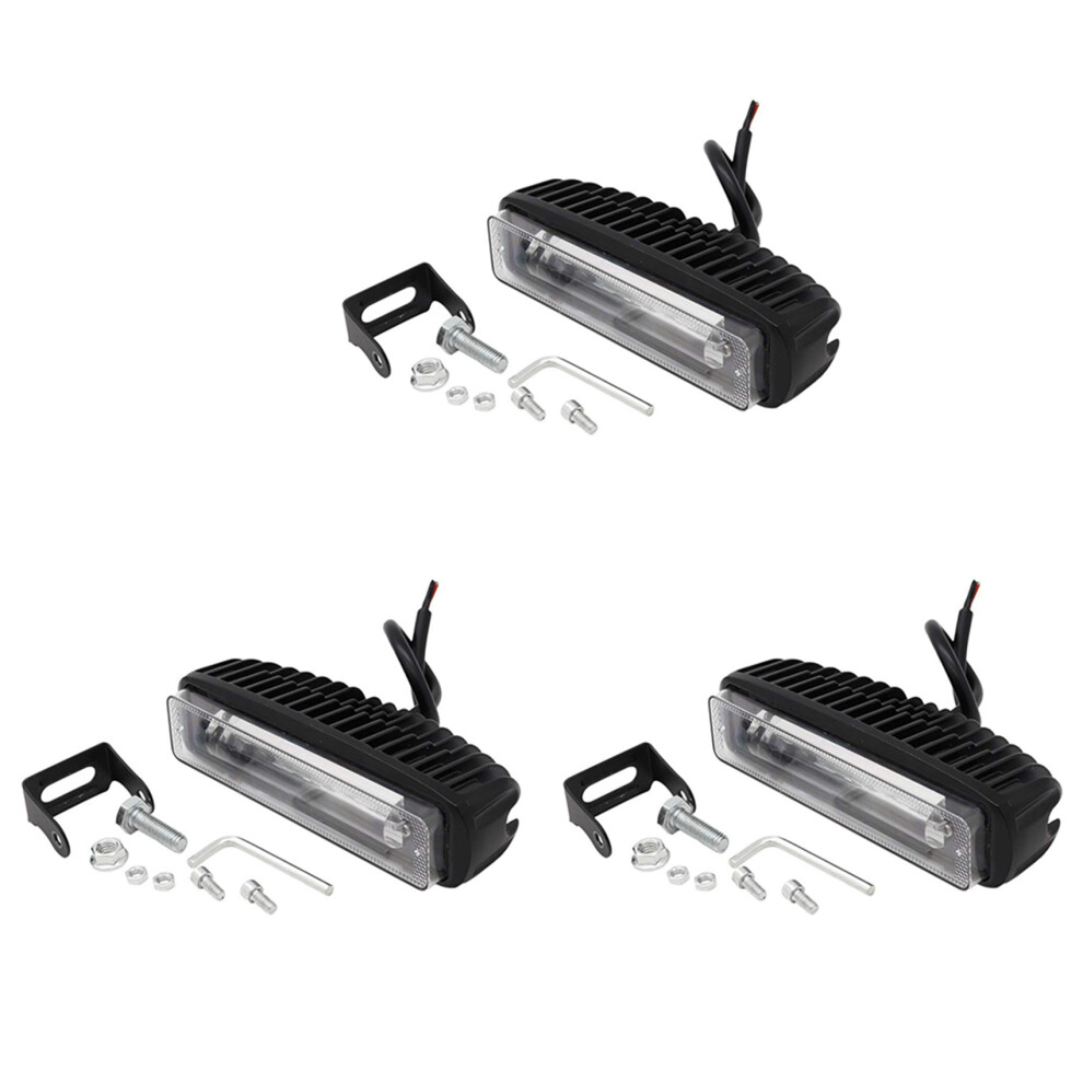 4 Inch 30W Led Forklift Truck Warning Lamp Safety Working Bar Warehouse Danger Area ,10-80V (3Pcs) Red/Light 6033556443742