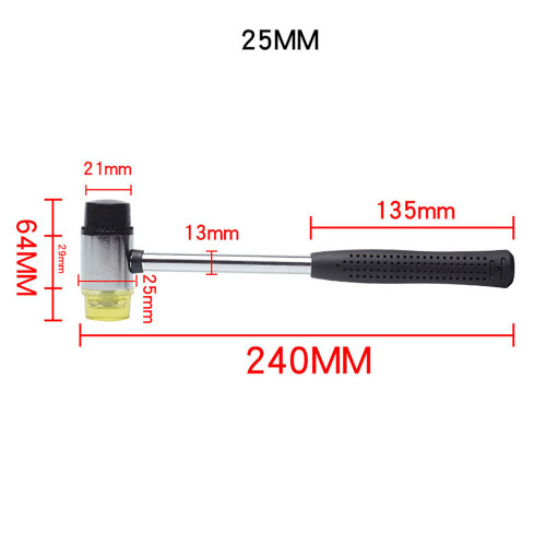 (25mm) Soft Rubber Mallet for Home Improvement