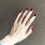 24pcs Red Wine False Nails, Fashion Manicure Patch 1